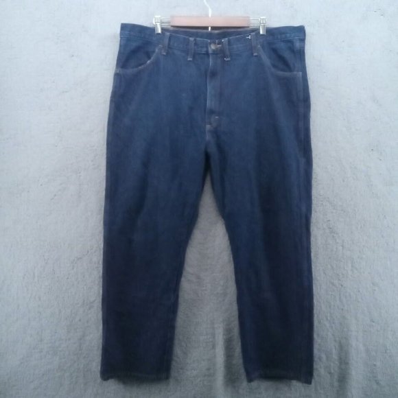 Rustler Jeans Mens 44x30 Blue Loose Straight Fit‎ Big & Tall Classicore Workwear - Picture 1 of 11